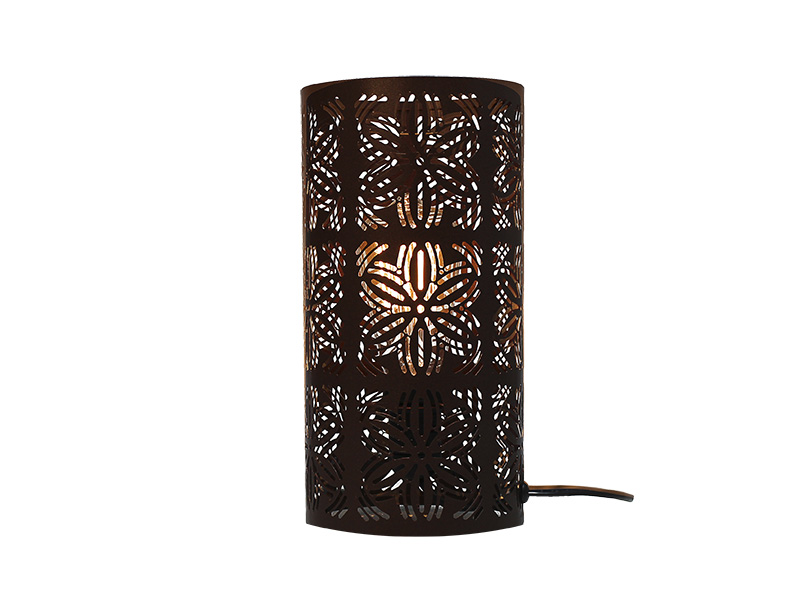 Abajur Flora Preto Taschibra E27 Metal Bi...
