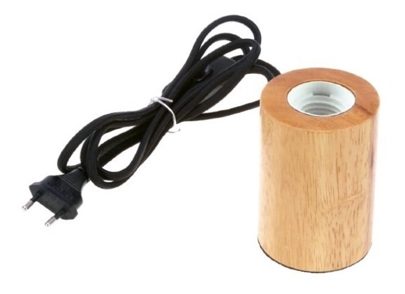 Luminária Clint Madeira Cilíndrica