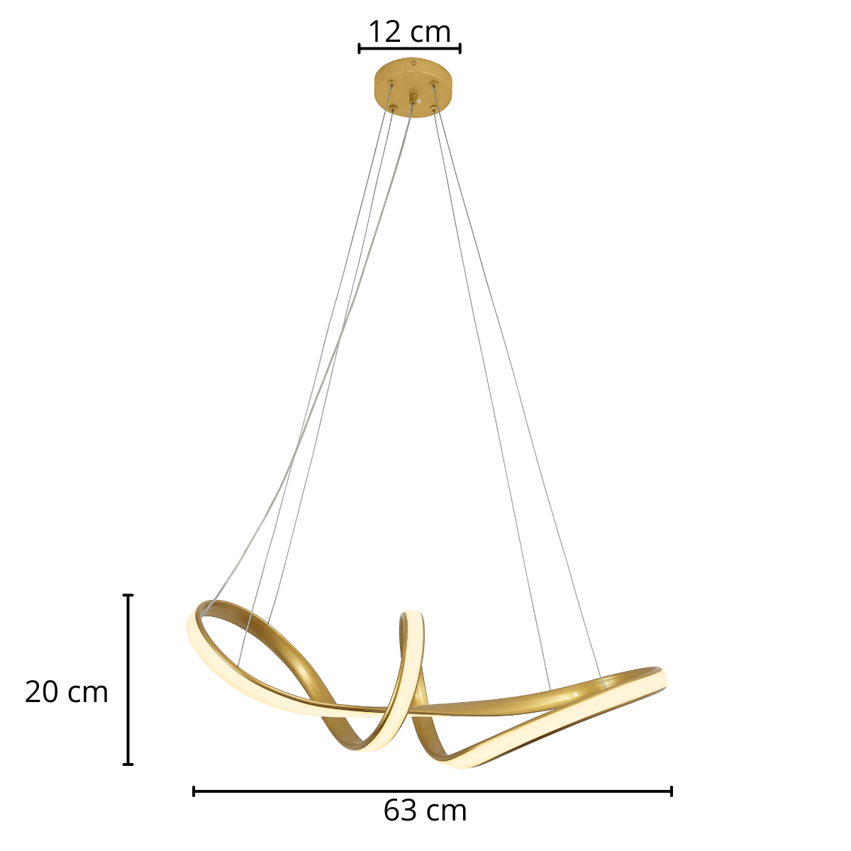 Pendente Potenza Gold 45w 3000k 
