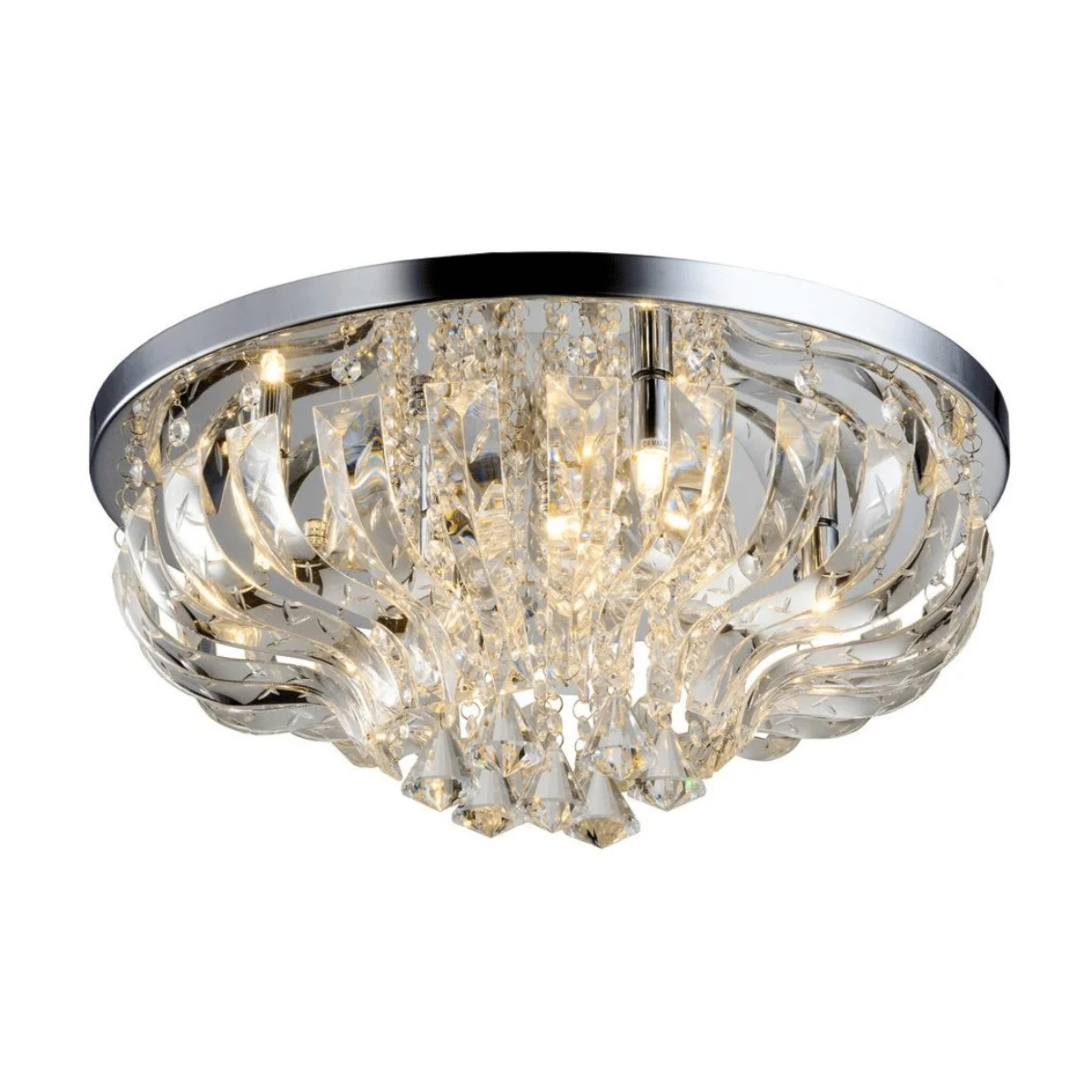 Plafon Maria Julia Redondo 40cm Cristal