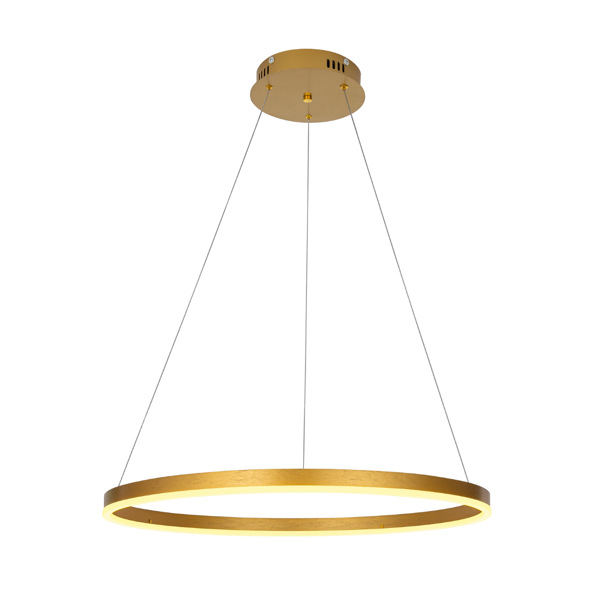 Pendente Cosmos 60 Dourado Aro de Led