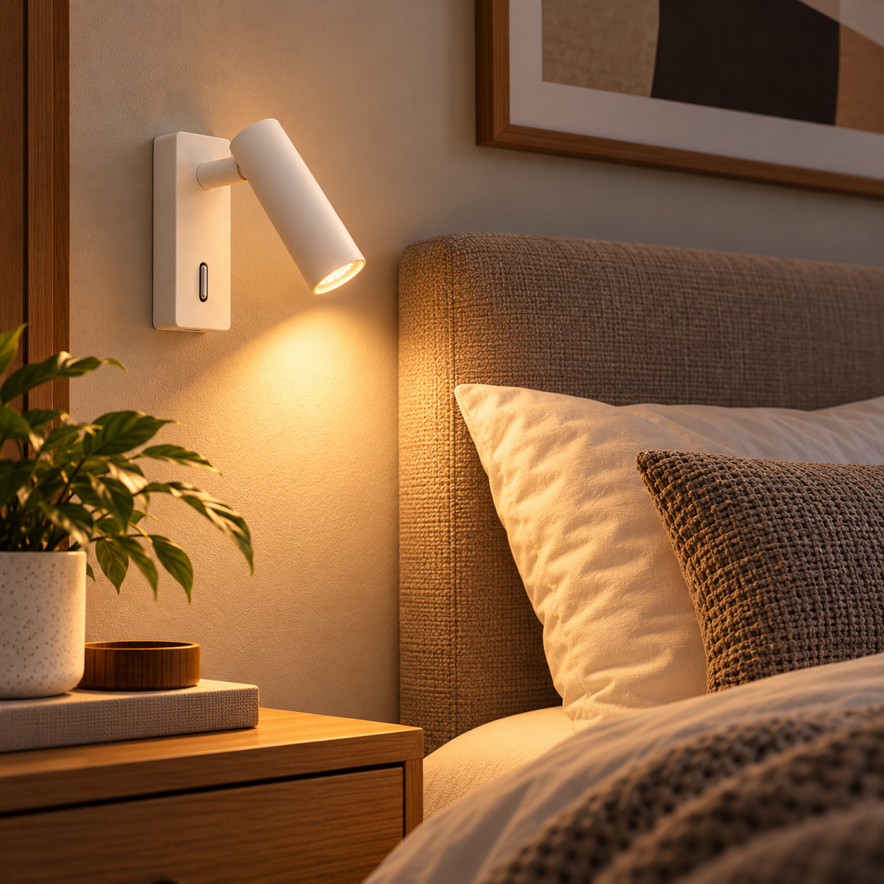 Luminária De Cabeceira Ergo 3w 3000k Bran...