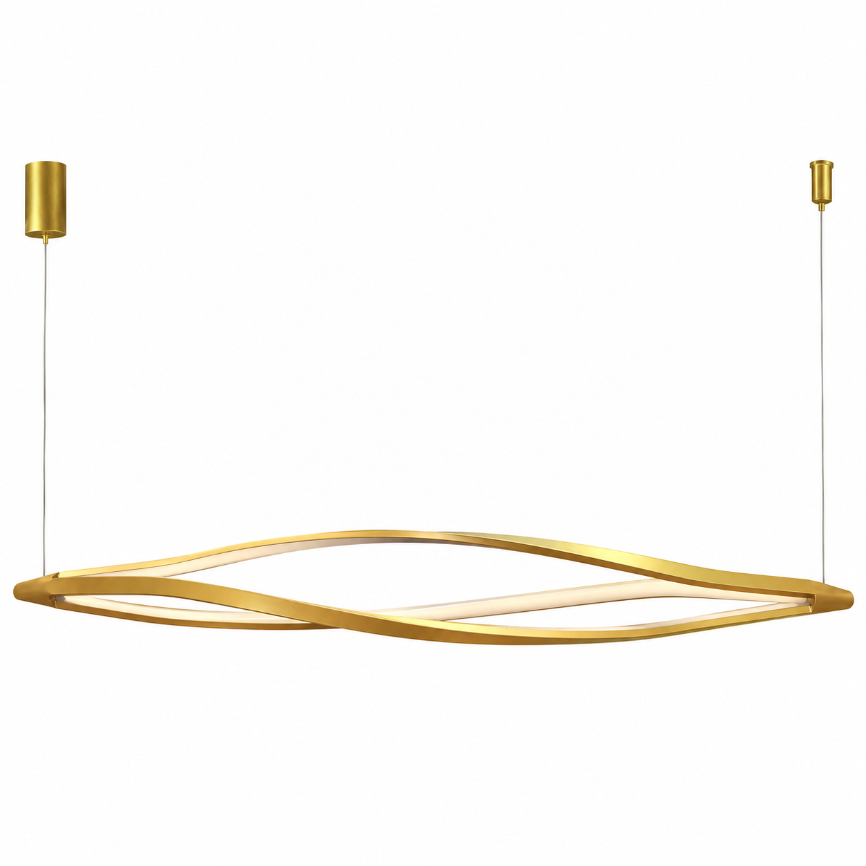 Pendente Serena Dourado 68W LED 3000K 120...